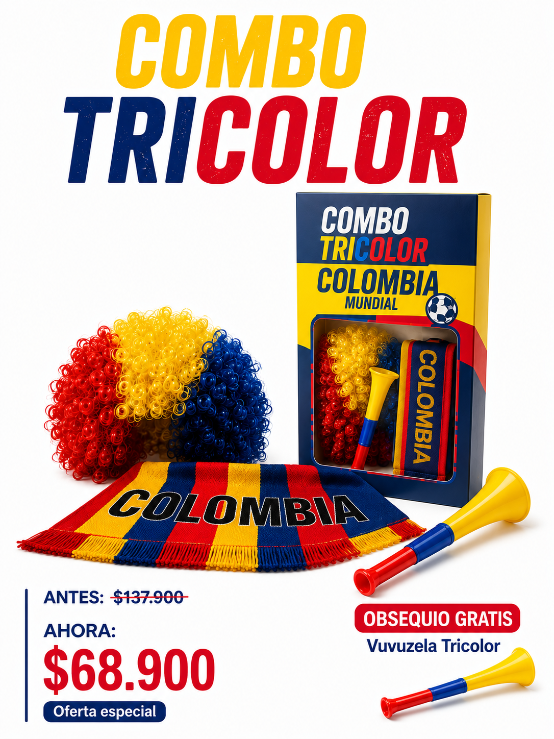 COMBO TRICOLOR COLOMBIA